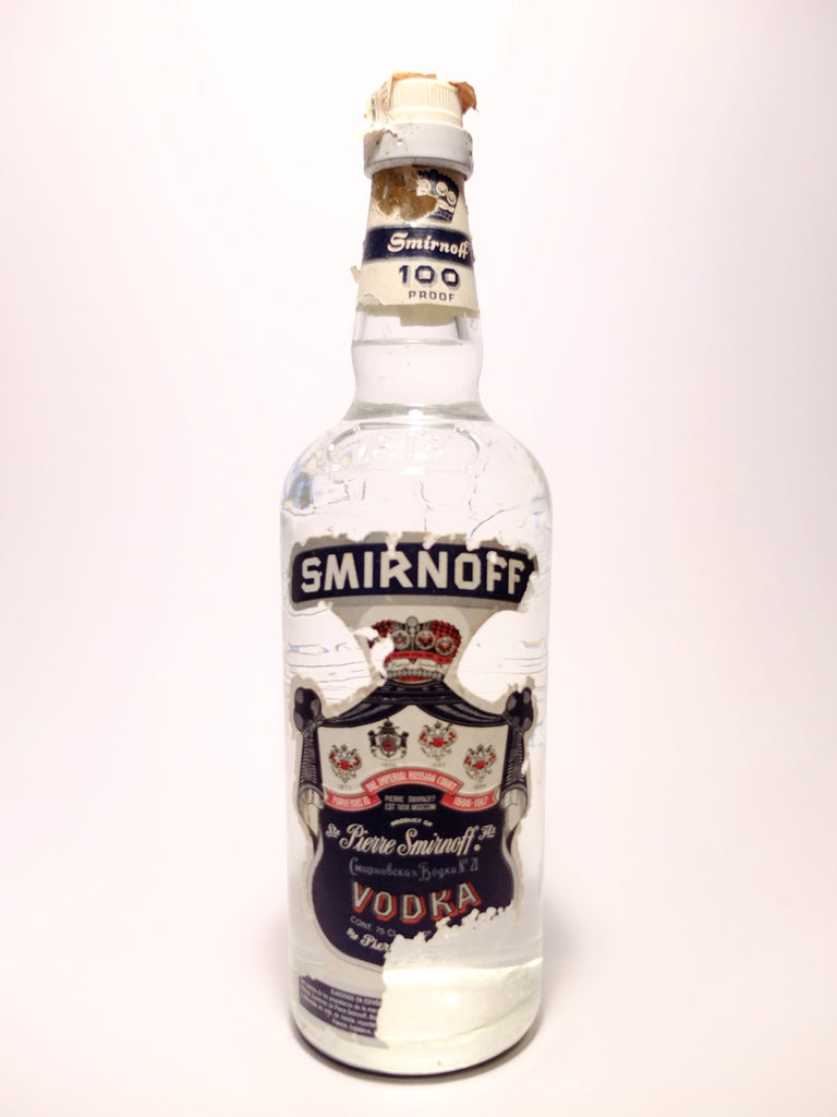 Blue Vodka Label Company Old 75cl) – - (50%, 1970s Spirits Smirnoff