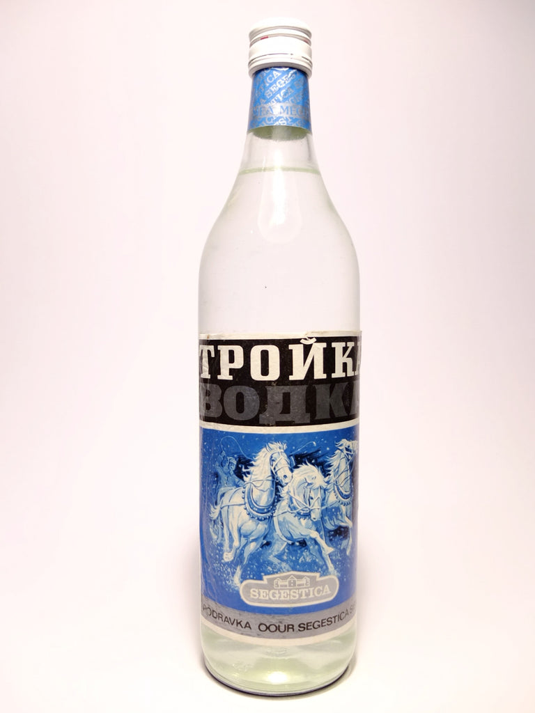 Segestica Troika Yugoslavian Vodka - 1970s (40%, 100cl)