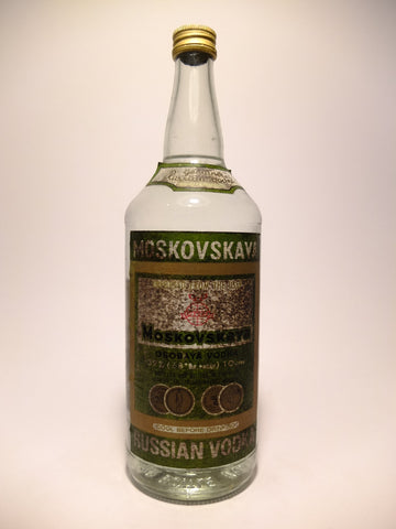 Moskovskaya Russian Vodka - Late 1970s (40%, 100cl)