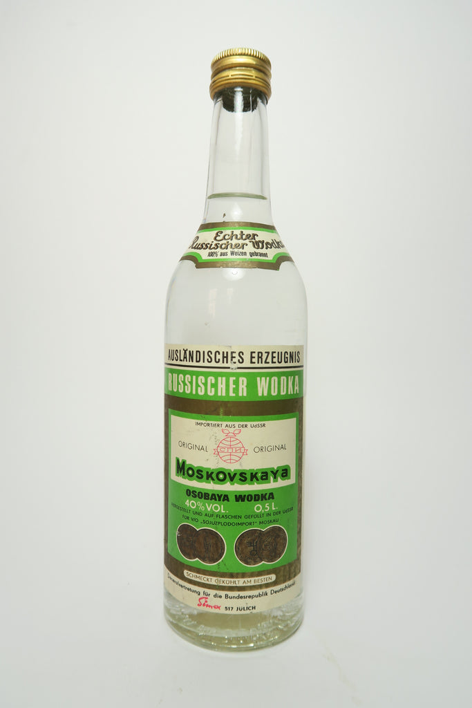 Moskovskaya Russian Vodka - 1970s (40%, 50cl)