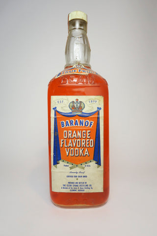 Clear Spring's Baranof Orange Flavoured Vodka - 1968 (40%, 112cl)