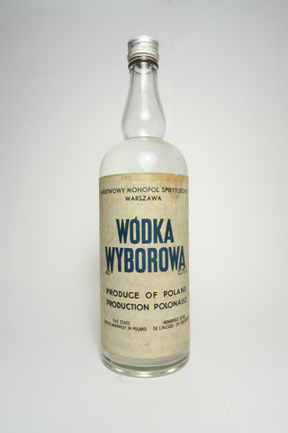 Wyborowa Polish Vodka - 1960s (40%, 75.7cl)