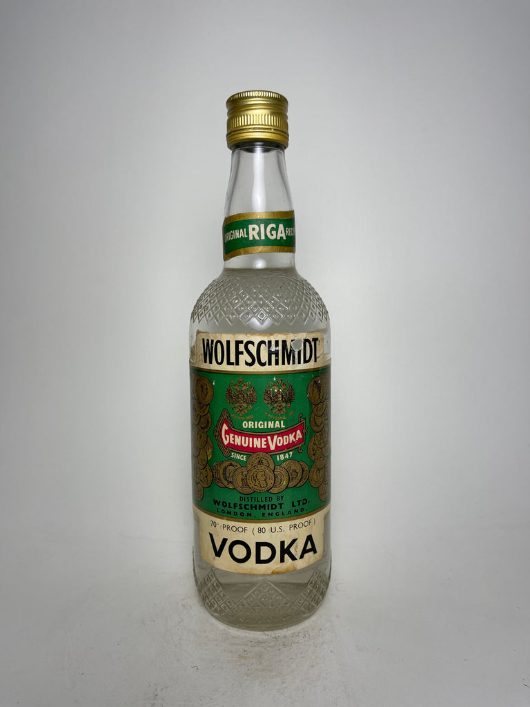 Wolfschmidt Vodka - 1960s	(40%, 75cl)