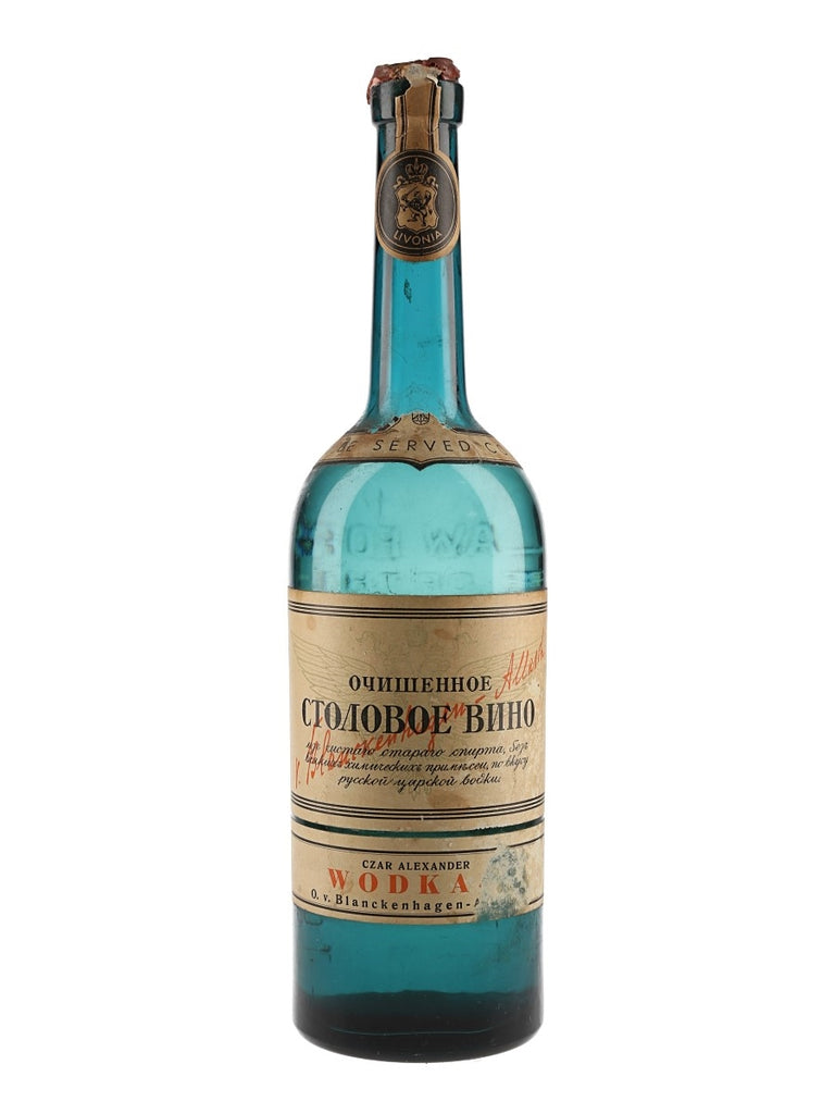O. von Blanckenhagen Czar Alexander I Vodka - Dated 1947 (44%, 75cl)