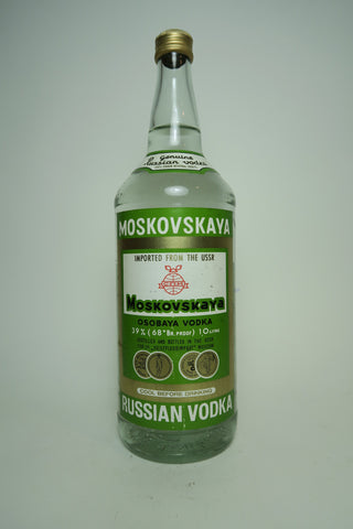 Moskovskaya Russian Vodka - early 1980s (39%, 100cl)