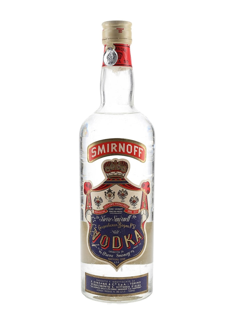 Smirnoff Blue Label Vodka - 1949-59 (50%, 75cl)