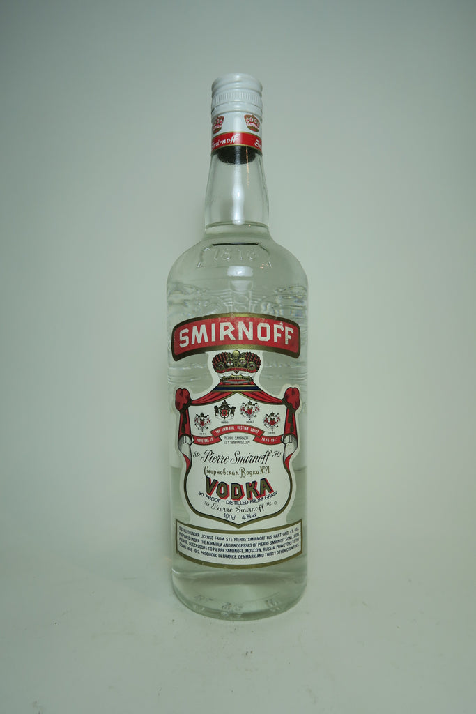 Smirnoff Red Label Vodka - 1980s (40%, 100cl)