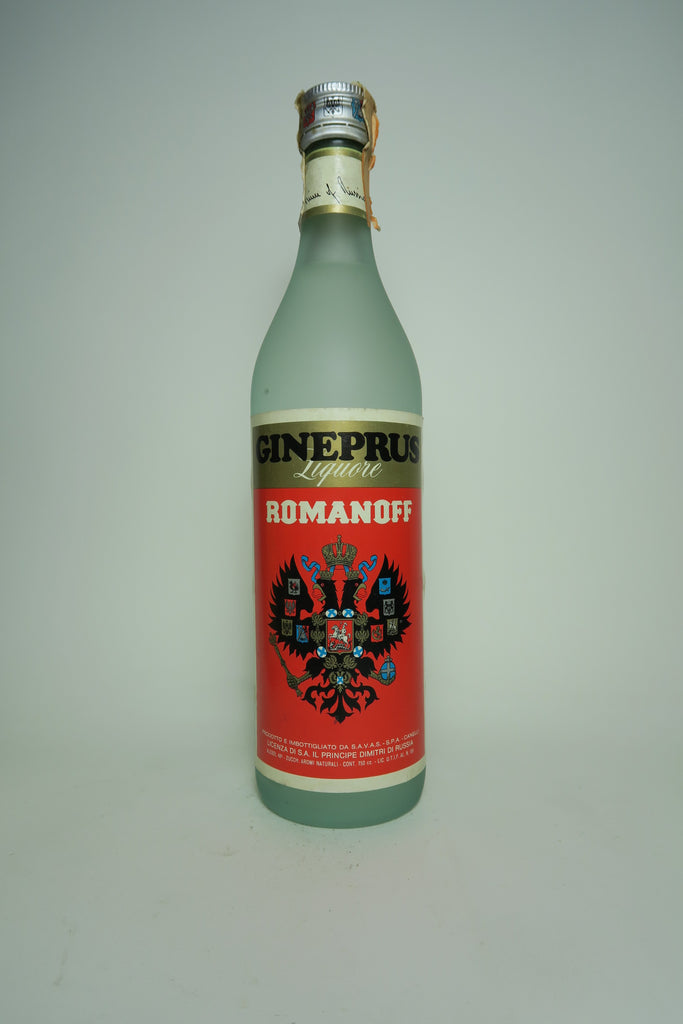 Principe Dimitri Romanoff Gineprus Liquore - 1970s (40%, 75cl)