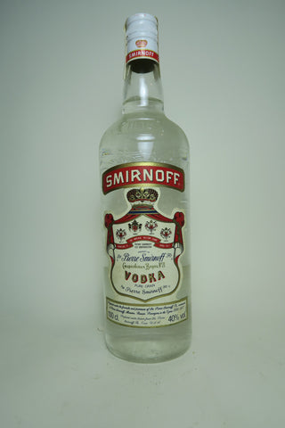 Smirnoff Red Label Vodka - 1980s (40%, 100cl)