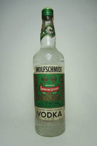 Wolfschmidt Vodka - 1960s	 (40%, 75cl)