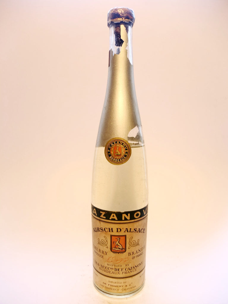 Cazanove Kirsch d'Alsace Cherry Brandy - pre-1964 (45%, 75.7cl)