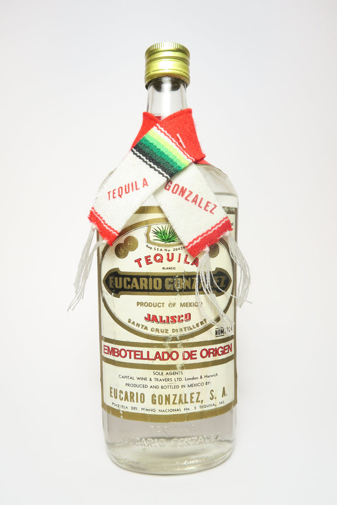 Eucario Gonzalez Tequila Blanco - 1970s (38%, 70cl)