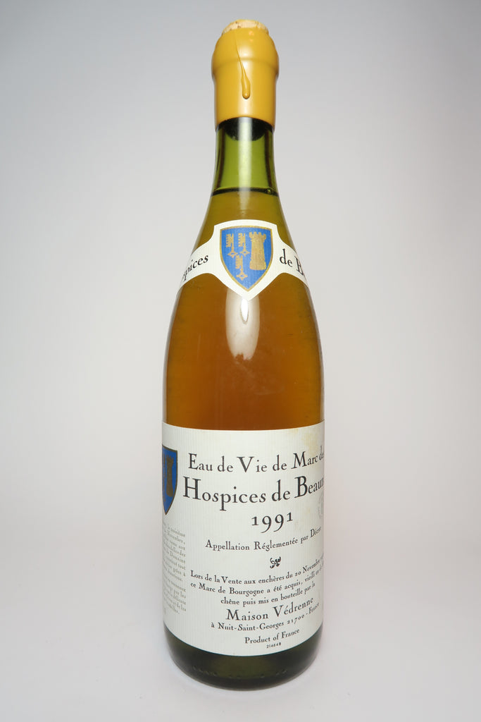 Maison Védrenne Eau de Vie de Marc des Hospices de Beaune - 1991 Vintage (45%, 70cl)