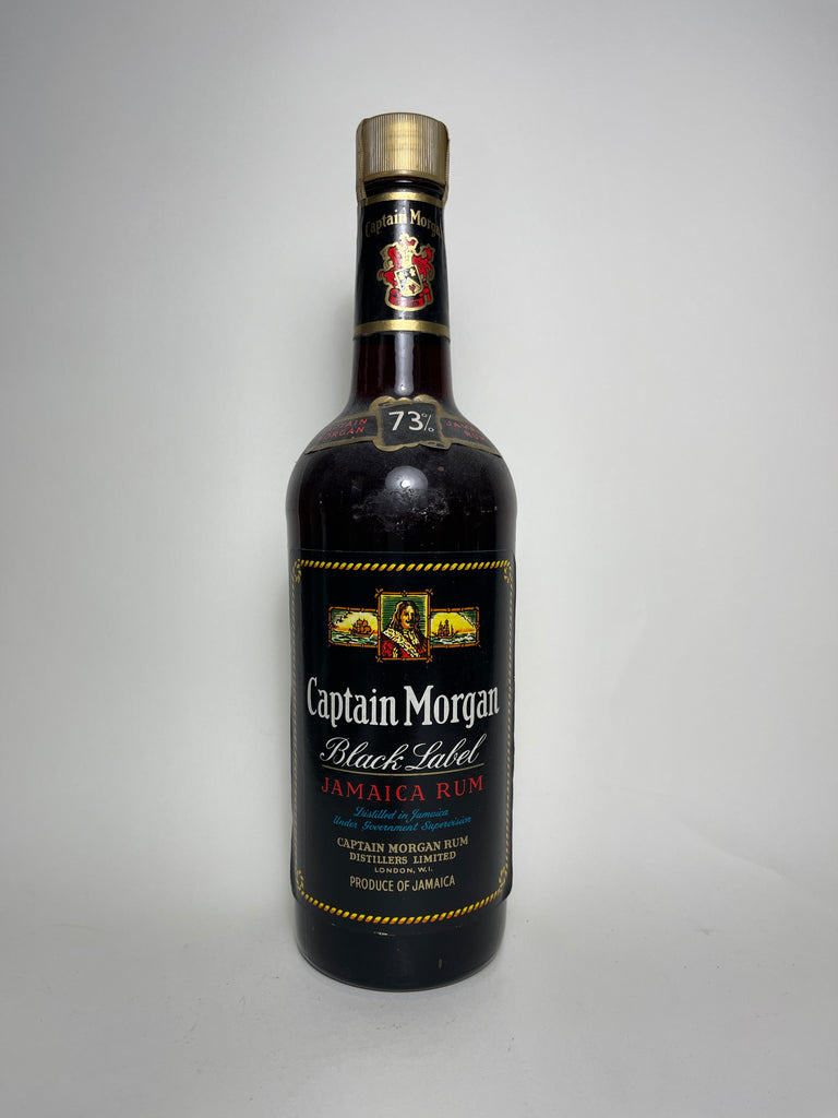 Captain Morgan Black Label Jamaica Rum - Early 1980s (73%, 70cl)