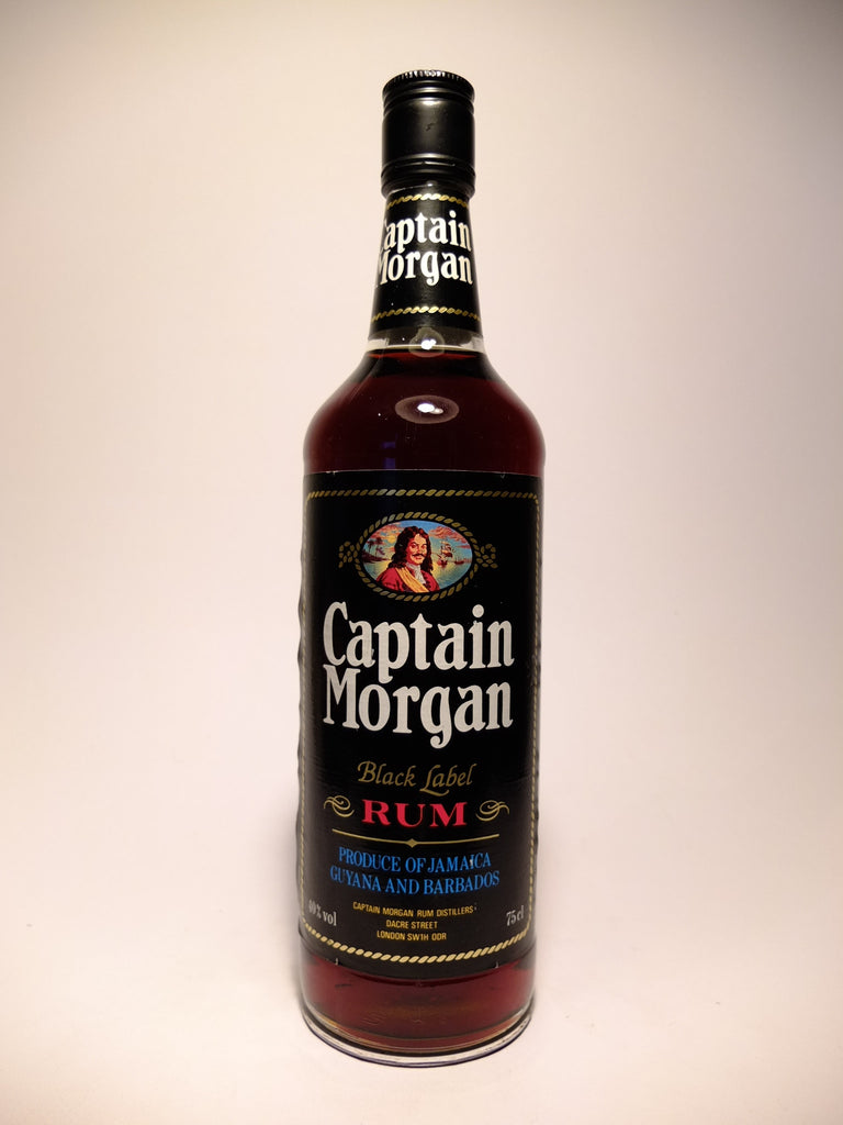 Captain Morgan Black Label Rum - 1980s (40%, 75cl)