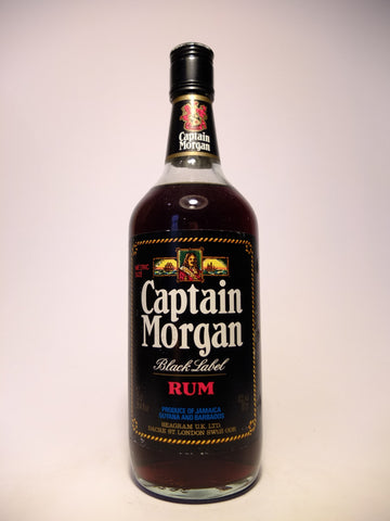 Seagram's Captain Morgan Black Label Rum - 1970s  (40%, 75cl)