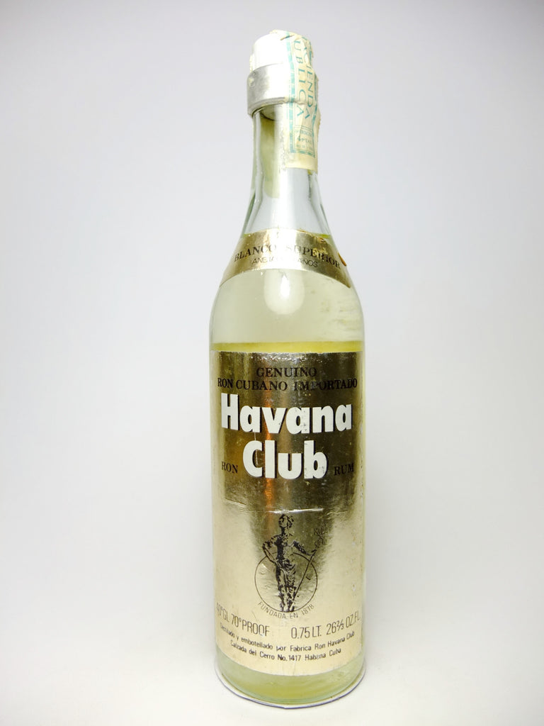 Havana Club Blanco Superior Añejado 3 Anos Rum - 1970s (40%, 75cl)