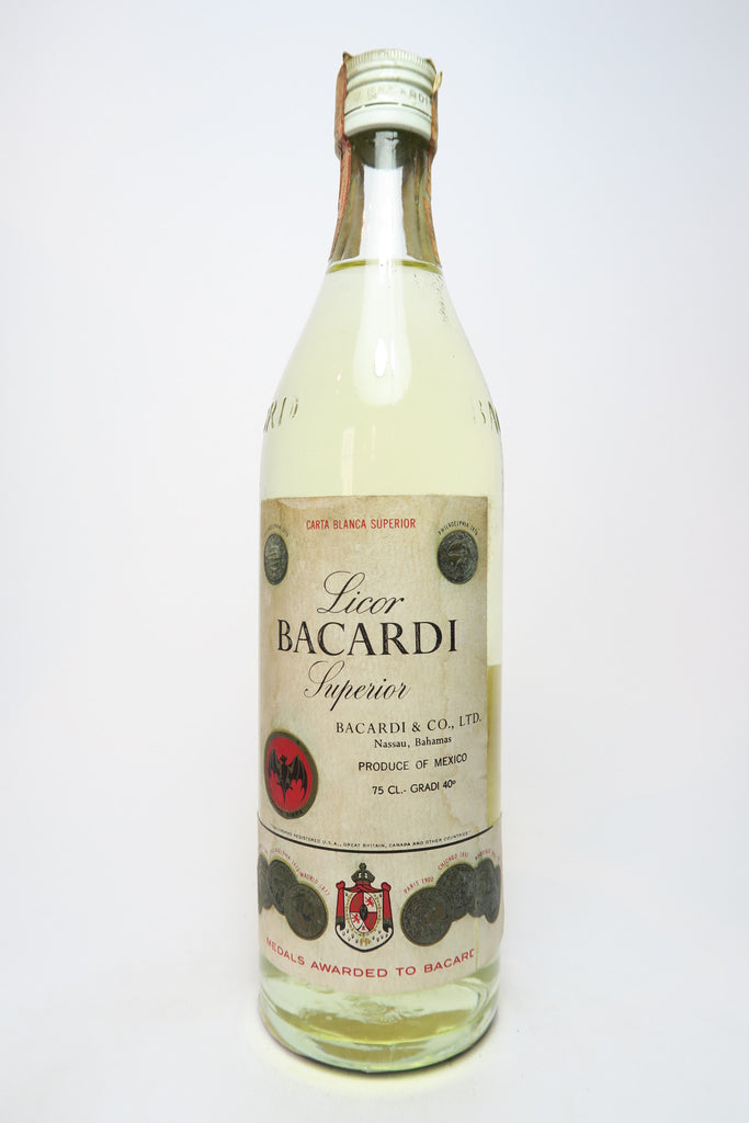 Bacardi Licor Superior Carta Blanca - 1960s (40%, 75cl)