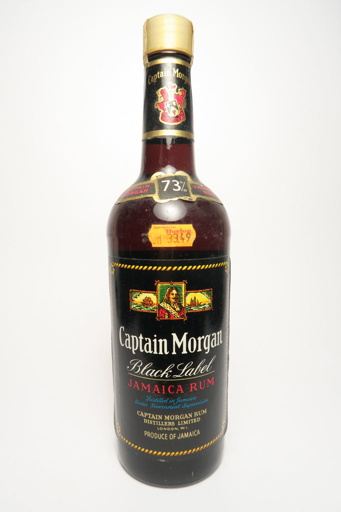 Captain Morgan Black Label Jamaica Rum - 1970s (73%, 75cl)