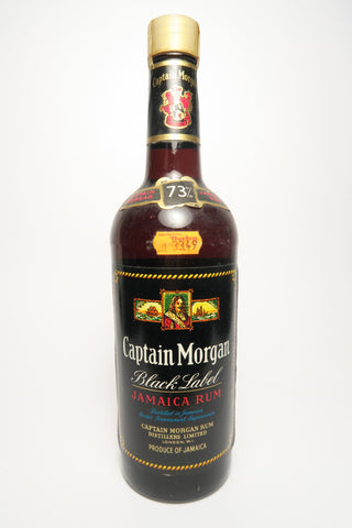 Captain Morgan Black Label Jamaica Rum - 1970s (73%, 75cl)