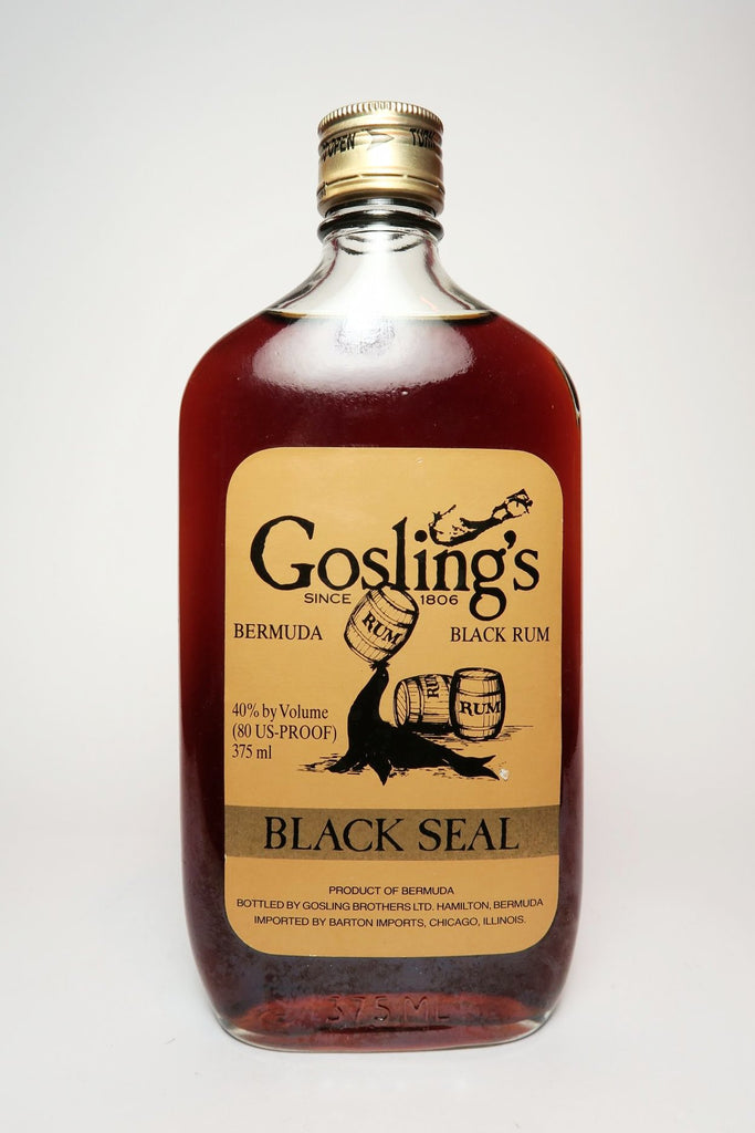 Gosling's Black Seal Bermuda Black Rum - 1970s (40%, 37.5cl)