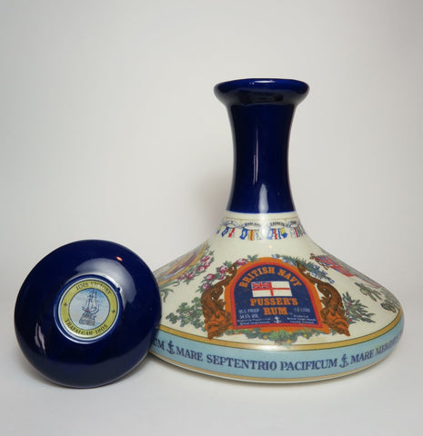 Pusser's British Navy Rum Admiral Lord Nelson Ship's Decanter 1980s - (54.5%, 100cl)