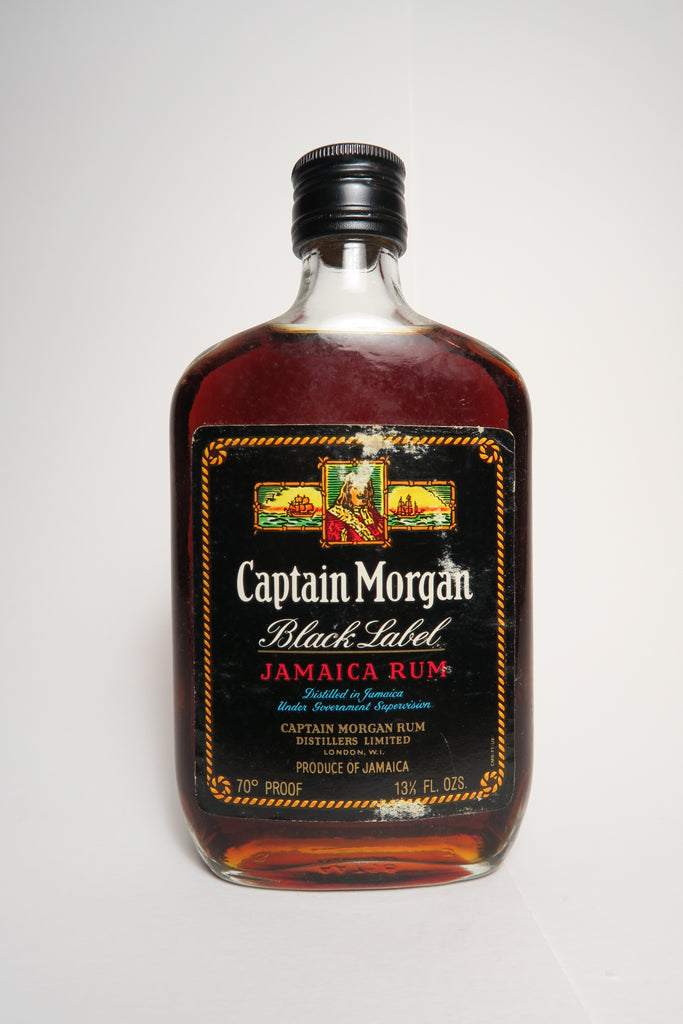 Captain Morgan Black Label Jamaica Rum - 1970s (40%, 37.5cl)