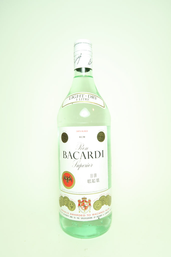 Bacardi Carta Blanca - 1980s, (40%, 100cl)
