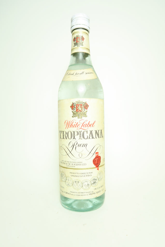 Seagram's White Label Tropicana Guyanese Rum - 1970s, (40%, 75cl)