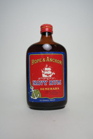 Rum Importers Ltd. Rope & Anchor Demerara Navy Rum - Late 1950s/Early 1960s (40%, 37.5cl)