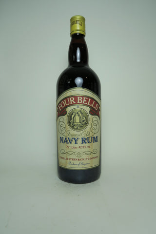 Challis Stern Four Bells Finest Old Guyana Navy Rum - 1970s (42.9%, 100cl)