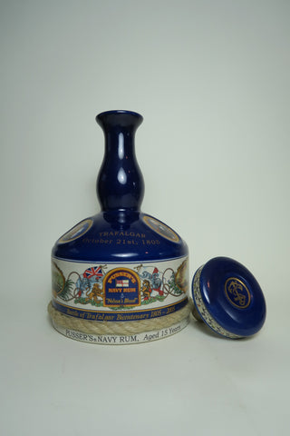 Pusser's 15YO Navy Rum Limited Edition Nelson Trafalgar Bicentenary Decanter (1805-2005) Decanter - 2005 (47.8%, 100cl)
