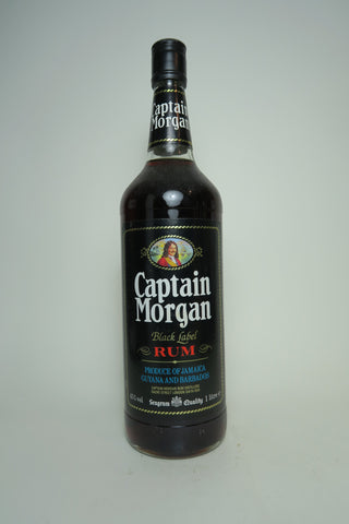 Seagram's Captain Morgan Black Label Jamaica Rum - 1980s (43%, 100cl)
