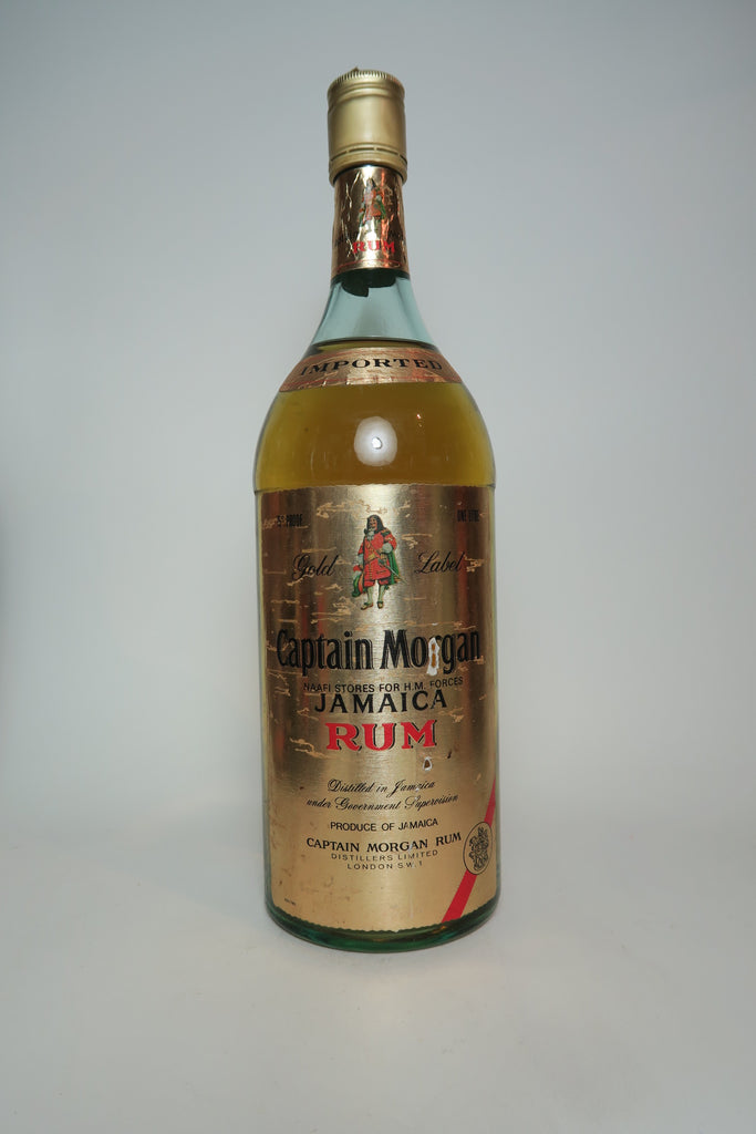Captain Morgan 1970s Label Rum Company – - Old Jamaica Gold Spirits 100cl) (43