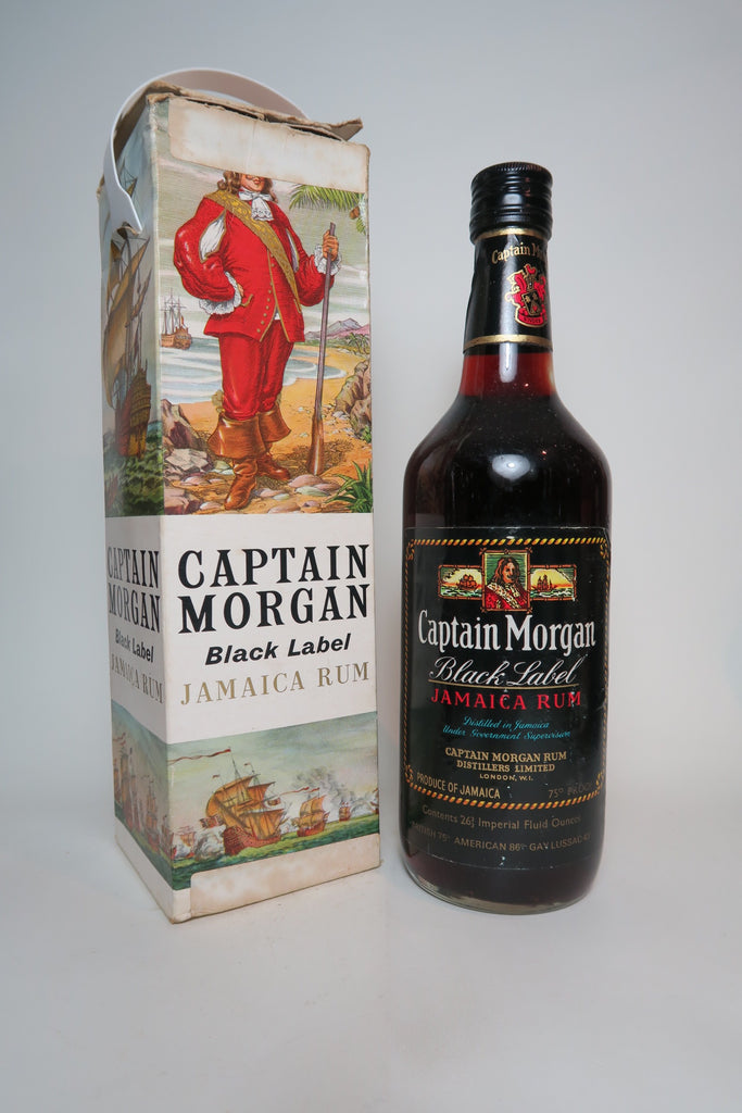 Captain Morgan Black Label Jamaica Rum - 1970s (43%, 75cl)