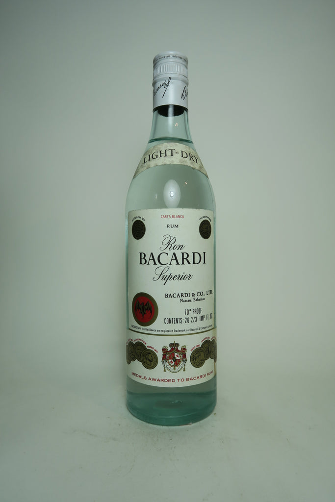 Bacardi Carta Blanca - 1970s (40%, 75cl)