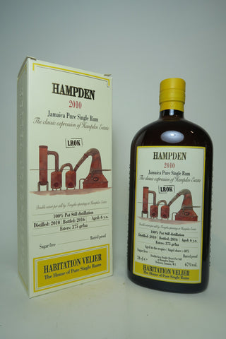 Habitation Velier Hampden 6YO Jamaica Pure Single Rum LROK - Distilled 2010 / Bottled 2016 (67%, 70cl)