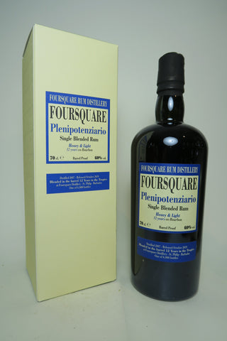 Foursquare Velier Plenipotenziario 12YO Single Blended Barbados Rum - Distilled 2008 / Released 2020 (60%, 70cl)