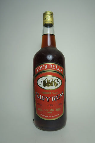 Challis Stern Four Bells Finest Old Guyana Navy Rum - 1970s (42.9%, 100cl)