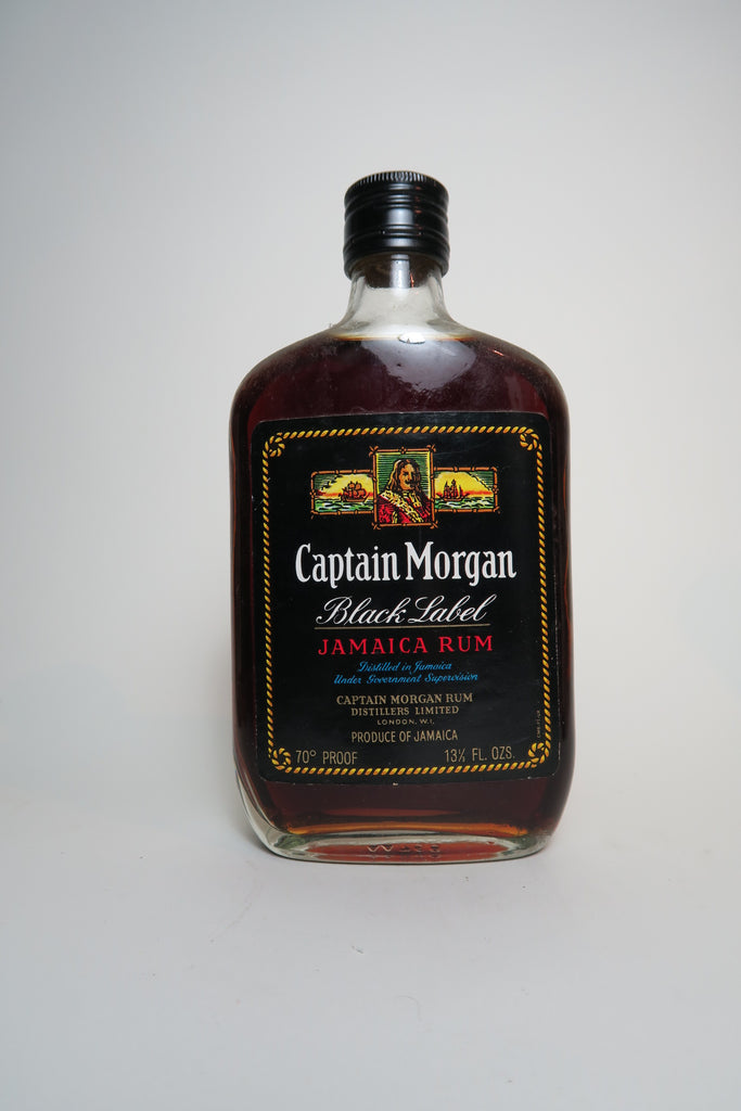 Captain Morgan Black Label Jamaica Rum - 1970s (40%, 37.5cl)