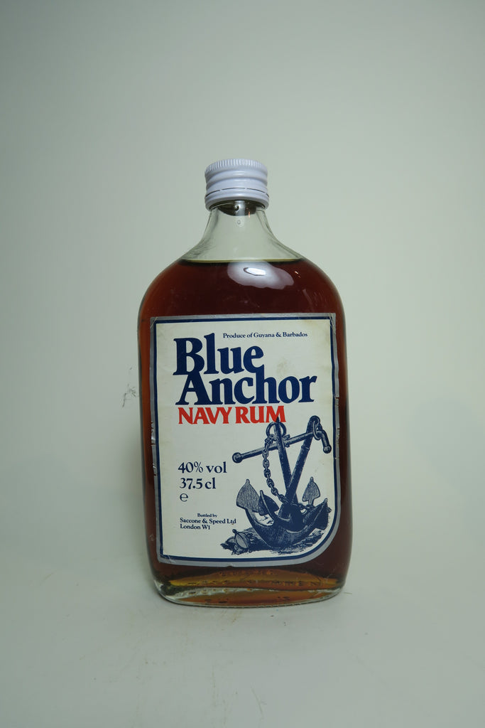 Saccone & Speed Blue Anchor Navy Rum - 1970s (40%, 37.5cl)