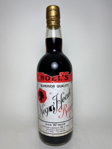 C. G. Noel's Superior Quality Negro Head Rum  - 1970s (40+%, 70+cl)