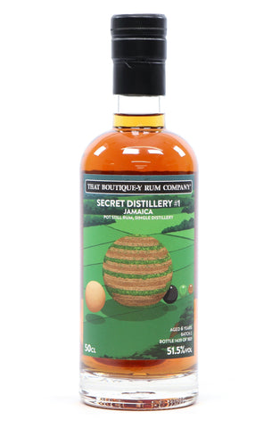 That Boutique-y Rum Company Secret Distillery No. 1, Batch 2:  6YO Jamaica Pot Still Rum, Single Distillery - Distilled 2012 / Bottled 2018 (51.5%, 50cl)
