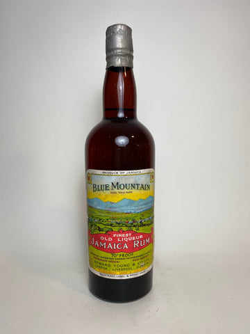 Edward Young's Blue Mountain Finest Old Liqueur Jamaican Rum - late 1940s / early 1950s (40%, 75cl)