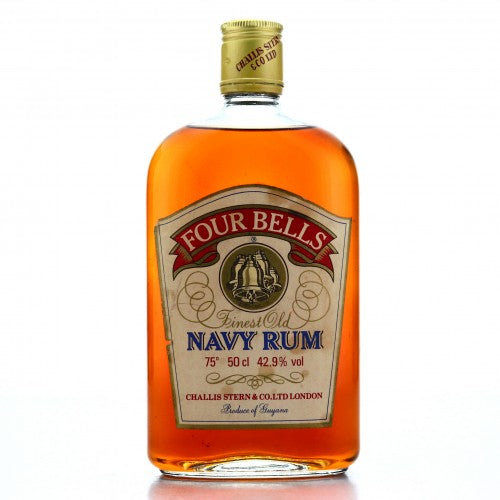 Challis Stern Four Bells Finest Old Guyana Navy Rum - 1970s (42.9%, 50cl)