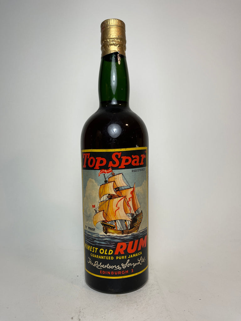 T. M. Robertson & Son, Edinburgh Top Spar Guaranteed Pure Finest Old Jamaica Rum - 1950s (40%, 75cl)