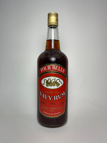 Challis Stern Four Bells Finest Old Guyana Navy Rum - 1970s (42.9%, 100cl)
