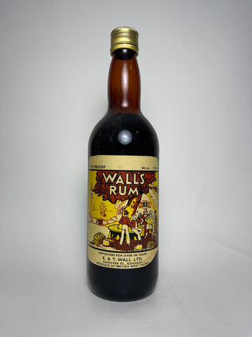 E. & T. Wall's British West Indies Rum - 1960s (40%, 75.7cl)
