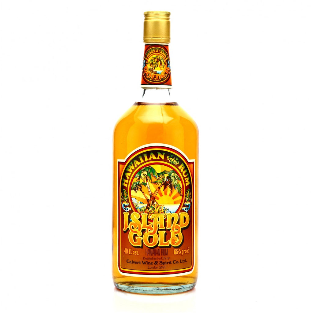 Calvert Wine & Spirit Co.'s Island Gold Hawaiian Rum - 1980s (37.4%, 114cl)