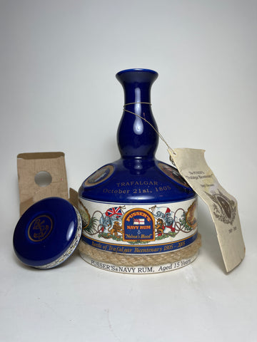 Pusser's 15YO Navy Rum Limited Edition Nelson Trafalgar Bicentenary Decanter (1805-2005) Decanter	- 2005 (47.8%, 100cl)